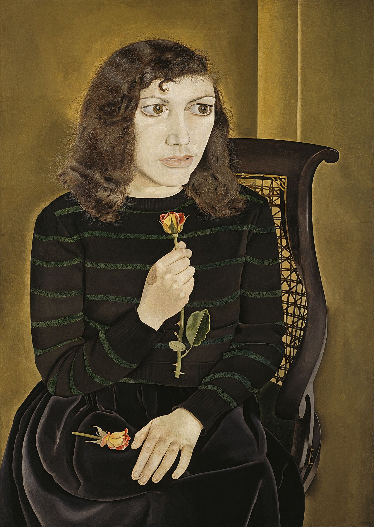 Girl with Roses, 1947-8 - Lucian Freud by  Bridgeman Editions