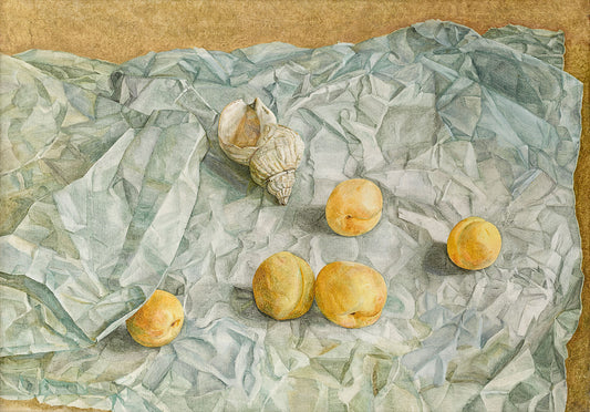 Still Life with Apricots and Shell, 1949 - Lucian Freud by  Bridgeman Editions