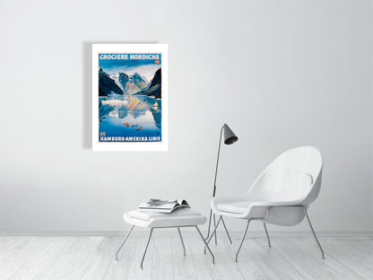Poster advertising the Hamburg-Amerika Linie -  by  Bridgeman Editions