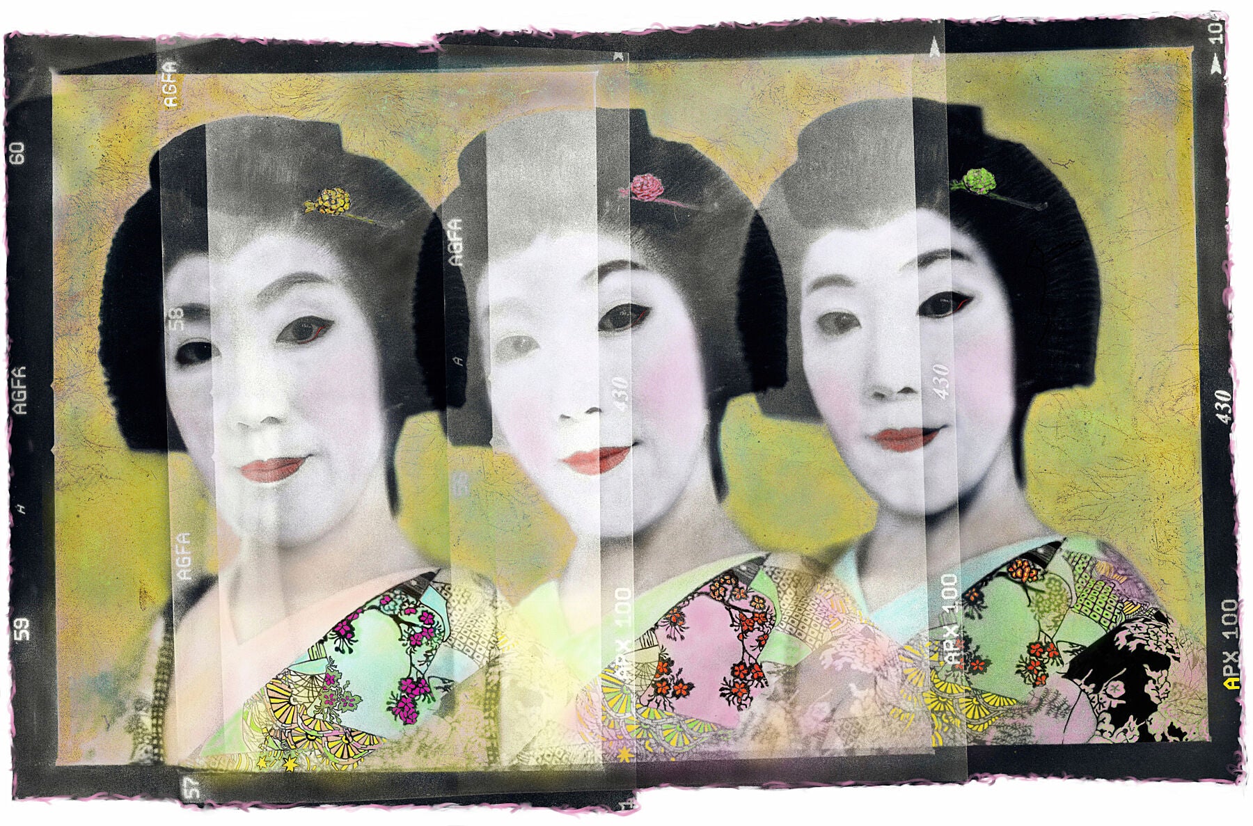 Jon Nicholson, Geisha colour hand painted on iPad, Japan -  by  Bridgeman Editions