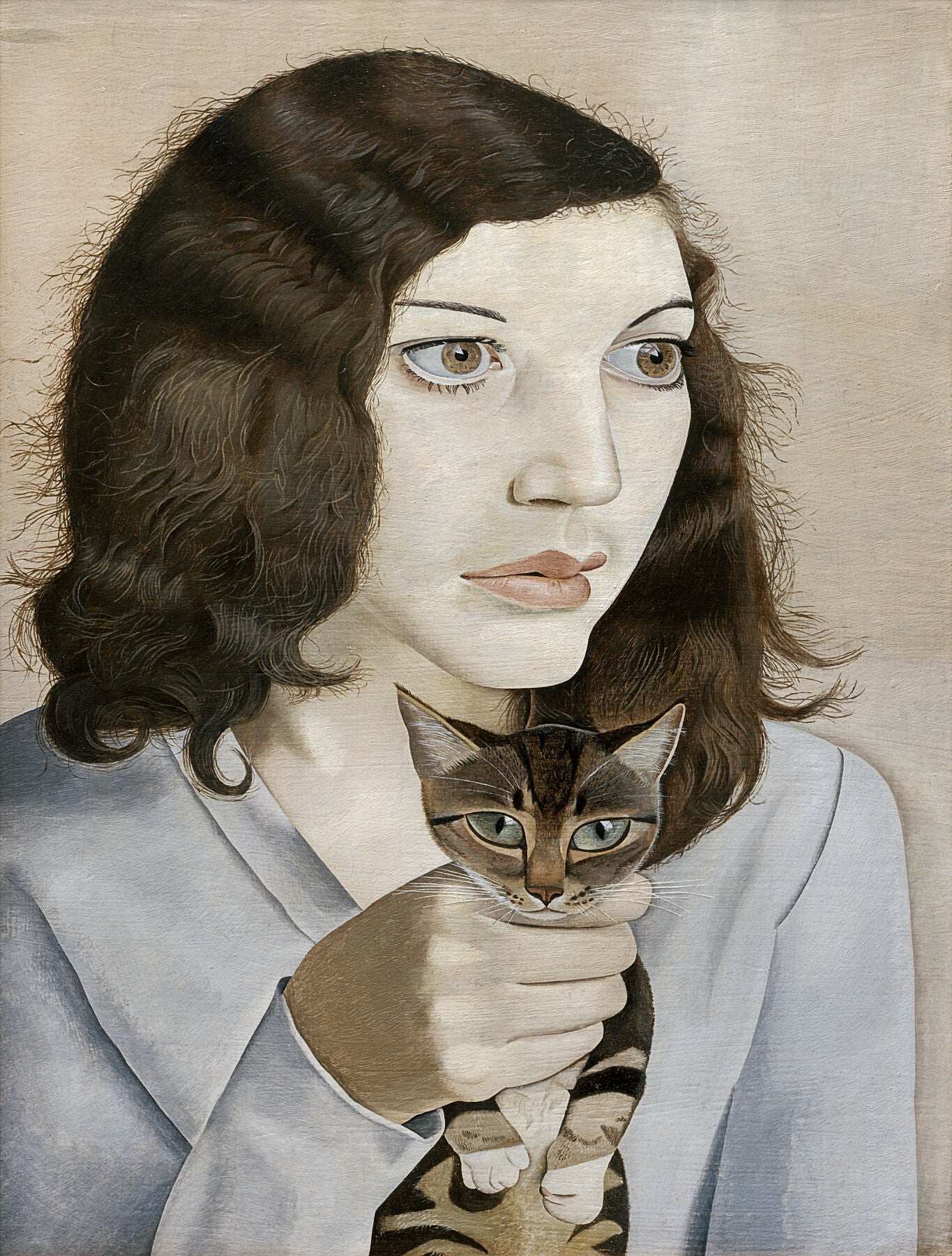 Girl with a Kitten, 1947 - Lucian Freud by  Bridgeman Editions