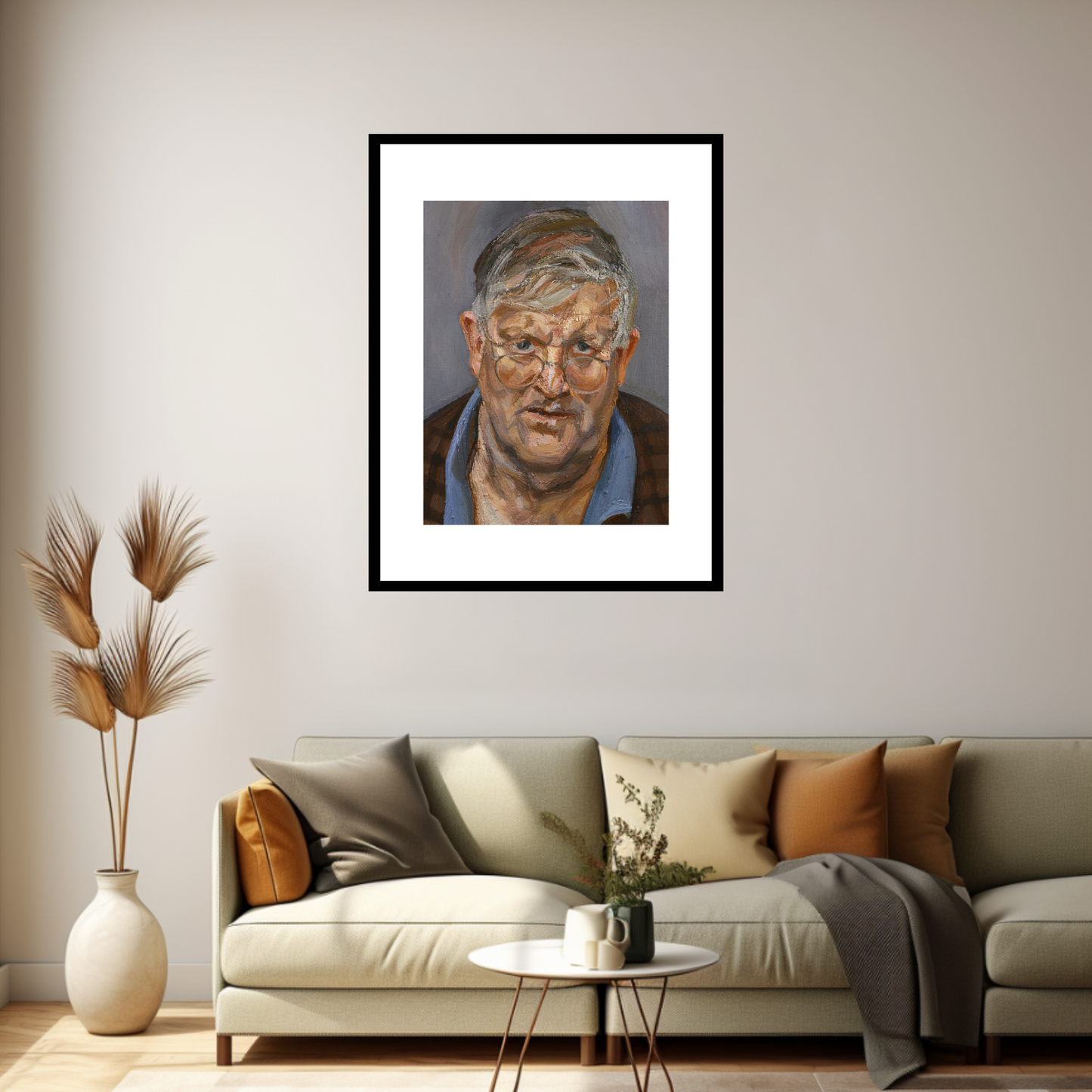 David Hockney, 2002 - Lucian Freud by  Bridgeman Editions