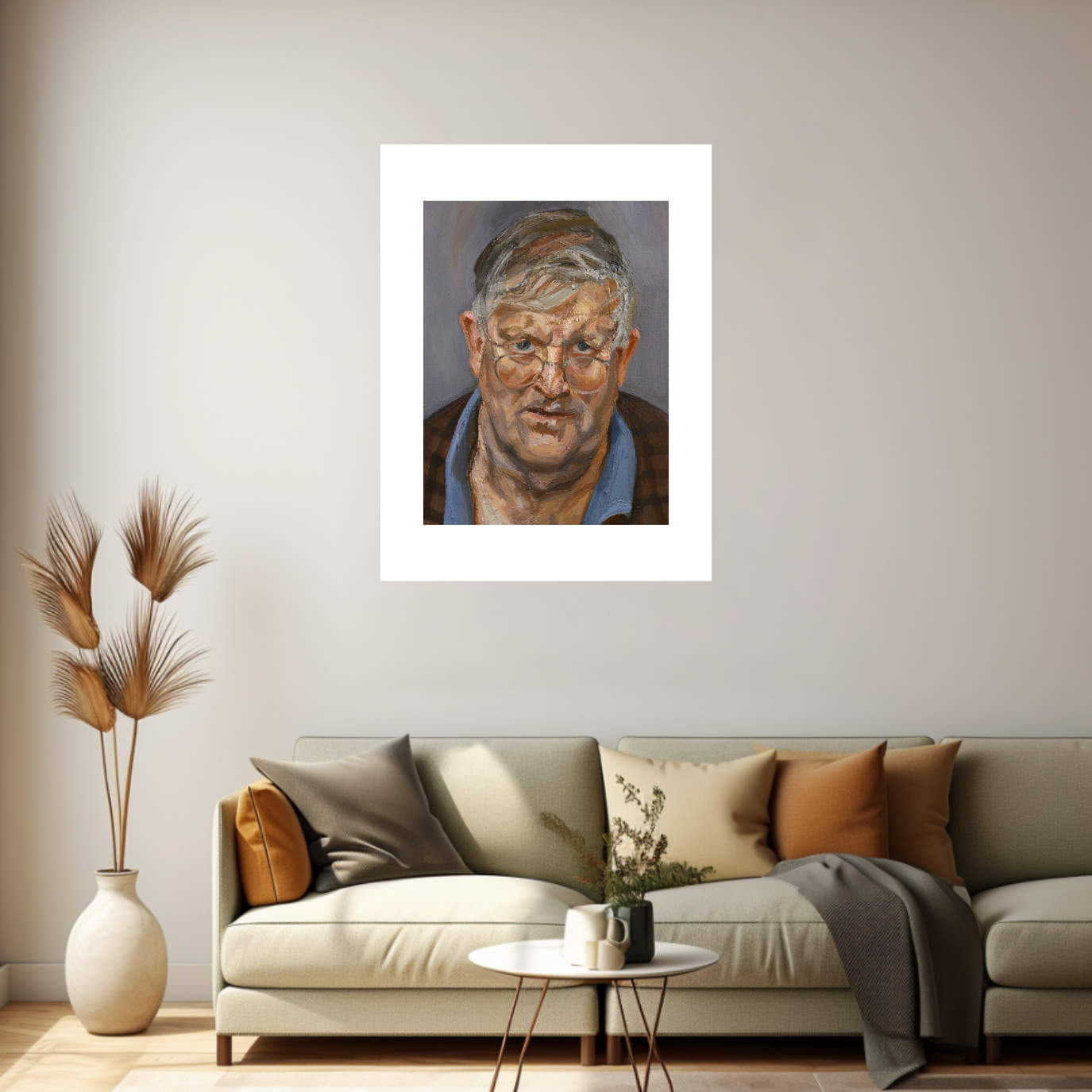 David Hockney, 2002 - Lucian Freud by  Bridgeman Editions